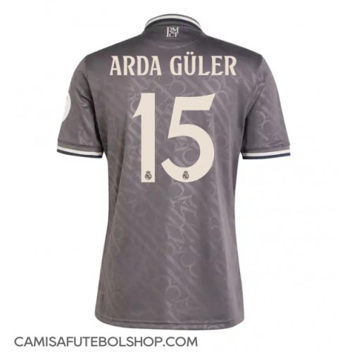 Camisa de time de futebol Real Madrid Arda Guler #15 Replicas 3º Equipamento 2024-25 Manga Curta